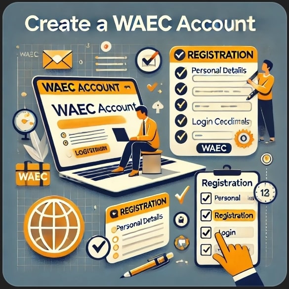 How do I create a WAEC account?
