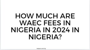 How Much Are Waec Fees In Nigeria In 2024 In Nigeria