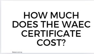 How Much Does The Waec Certificate Cost