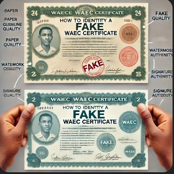 How To Identify A Fake Waec Certificate