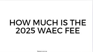How Much Is The 2025 Waec Fee