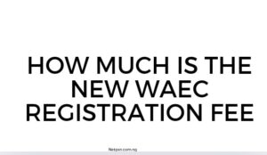 How Much Is The New Waec Registration Fee